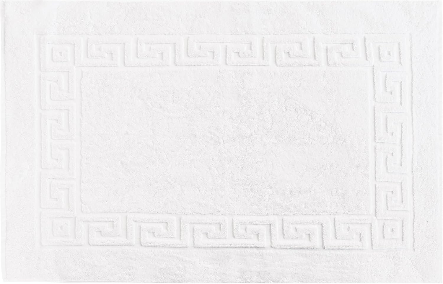سجادة حمام بحواف من ريلاكس هوم لينينز - أبيض - 51 × 73 سم