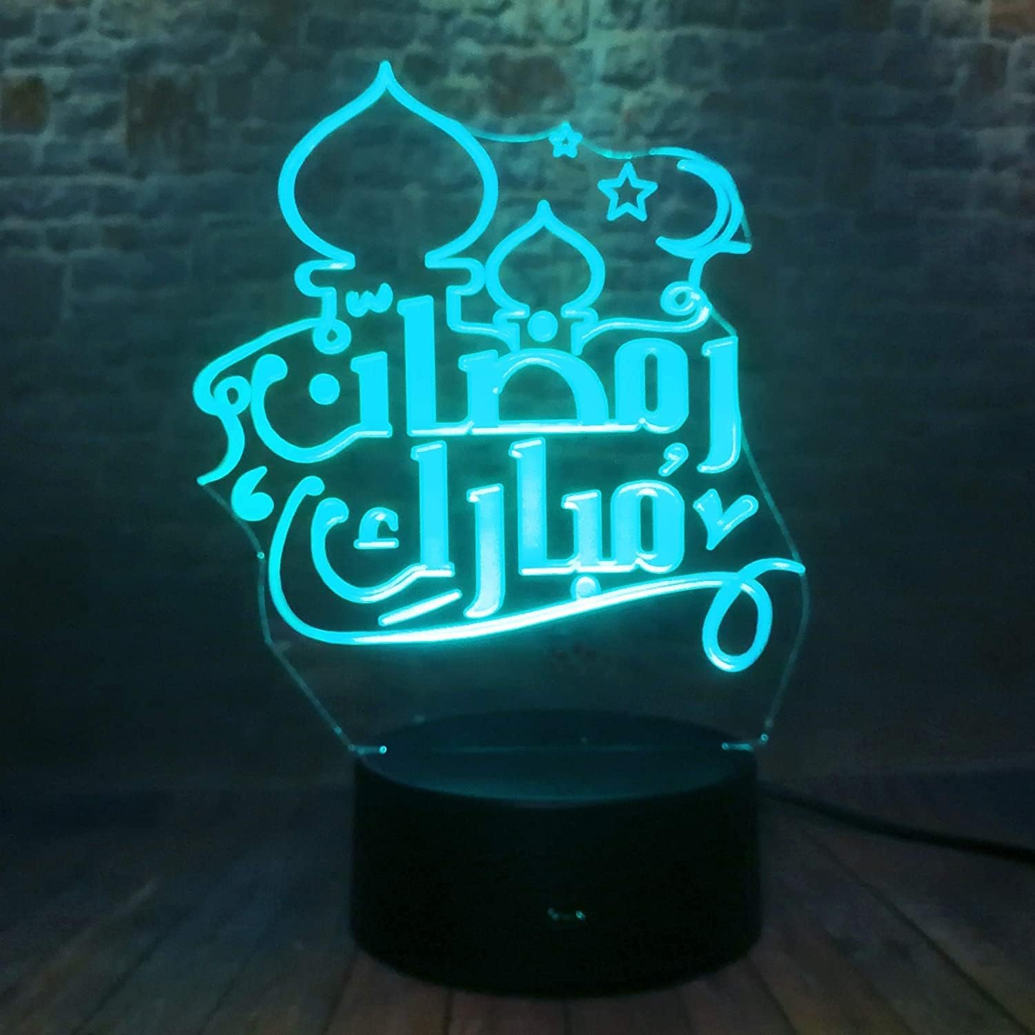 مصباح خداع بصري ثلاثي الأبعاد بنمط غوريلا من الثقة كي هولوجرام مصابيح وهمية بصرية للأولاد والأطفال ومصباح ليلي حيوانات بعدد 7 - 16 لون متغير - صورة 6
